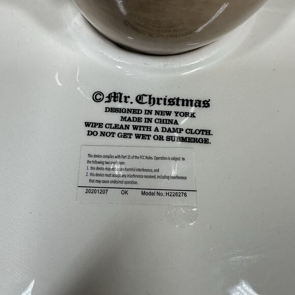 Mr Christmas Cottontail Easter Bunny Plate Cake Stand Lighted Pie Rabbit 10.5” - Picture 12 of 14